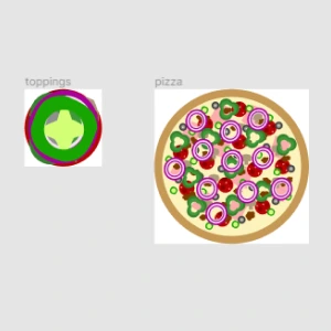 confirm modal for pizza toppings